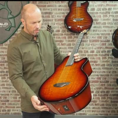 Emerald X30 27 inch scale length with HyVibe 2 2025 - Red Burst image 4