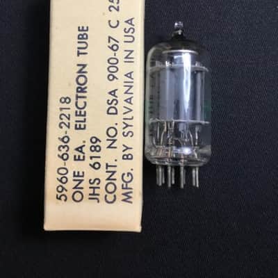 NOS SYLVANIA 6189 12AU7 Audio Amplifier RADIO VACUUM TUBE USA Tested 7.5991-D image 2