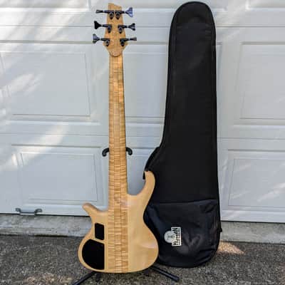 HUMAN BASE Germany Jonas Fretless 6-String Bass - Exhibition Grade Walnut Burl, AAA Flame Maple! image 7