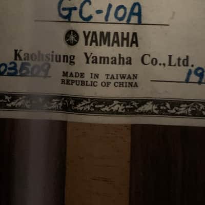 Yamaha GC-10A Solid Cedar Top 1981 Natural with humicase image 15
