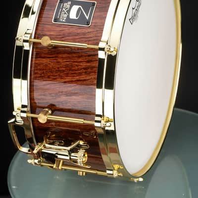 Seven Six Drum Company Bubinga and Jatoba Art Custom Snare Drum 6x14 image 6