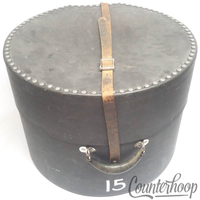 Leedy 12-14x18"Bass Drum/Marching Tom Hard Shell Drum Case Vintage 40s Fiber USA image 1