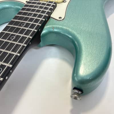 Schecter Nick Johnston Signature Custom Shop 2021 Teal Green Metallic Aged Nitro image 11