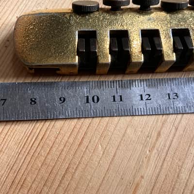 Schaller Vintage Electric Guitar TP6 Fine Tuning Guitar Bridge Pre Owned TP-6 Gold Finish image 11