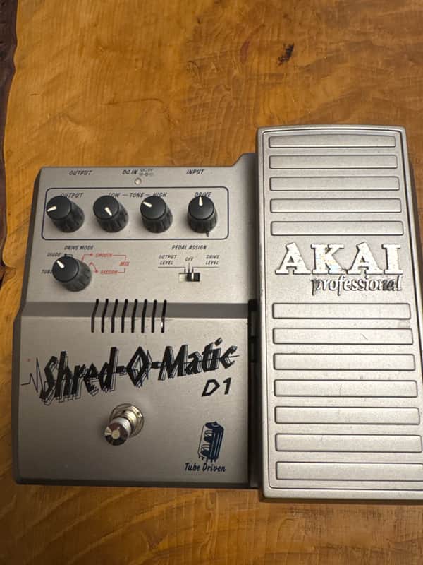 Akai Shred-O-Matic D1 Tube-Driven Overdrive / Distortion 2000s - Silver image 1