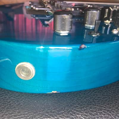Kramer Pacer Custom II  1990 Transparent Teal / Electric Blue image 11