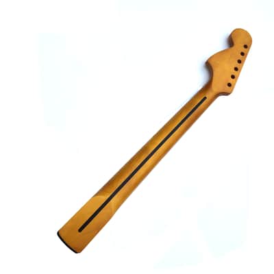 Brio Floyd Rose Nut Locking Nut S-Style Guitar Neck Rosewood Neck 12" Radius 10  mm Holes 22 Frets Satin Finish image 6