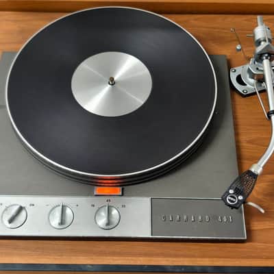 Garrard 401 Turntable + SME 3009 | Wooden Plinth & Dust Cover | Vintage Hi-Fi image 3
