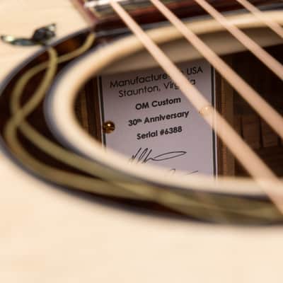 Huss & Dalton 30th Anniversary OM - Bearclaw Italian Spruce & Flamed Koa #3 of 10 image 22