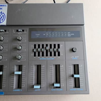 Yamaha MM30 six input mixer with bucket brigade delay and seven band graphic equalizer, cleaned image 3