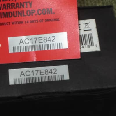 used condition (has some visible water stains & unevenness) genuine MXR EMPTY BOX ONLY for M296 Classic 108 Fuzz Mini + orig Warranty Registration paperwork with matching SN (NO pedal/NO additional paperwork, also NO adapter) 2018-2026 (specifically 2018) image 5