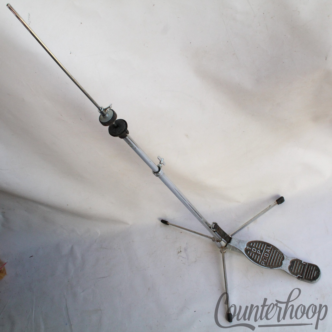 Pearl Hi-Hats Cymbals Stand Made In Japan Vintage 60s "Top Pedal"MIJ Stencil Set — main photograph