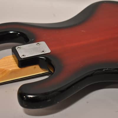 1960s Kingston (Kawai/Teisco) Solidbody Electric Bass Guitar Red Burst MIJ image 14