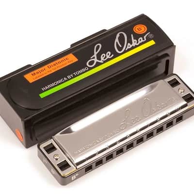 Lee Oskar 1910-Bb Major Diatonic Harmonica - Key of Bb - Silver image 1