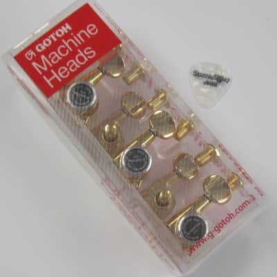 Gotoh SG381-MGT Gold 3×3 Locking Tuners TK-0938-002 image 2
