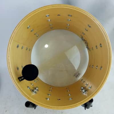 Ludwig 12x14"Black Cortex Monroe Coliseum Twin Channel Snare Drum Vintage 90s image 16