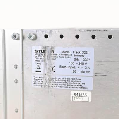 Studer D23m I/O System w/ A-Link HD Card, Fan Module, and Filter Module CG01BZM image 19