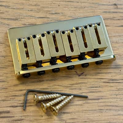 2025 Fender American Standard Gold Hardtail Telecaster Stratocaster 52mm Bridge USA Strat Tele James Burton image 4