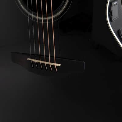 Ovation CS24L-5G Celebrity Series Traditional Left-Handed Mid-Depth Acoustic-Electric Guitar Black image 9