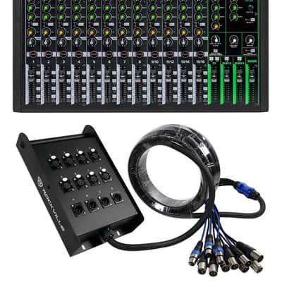Mackie ProFX16v3 16-Channel 4-Bus Effects Mixer w/USB ProFX16 v3 +Snake Cable image 1