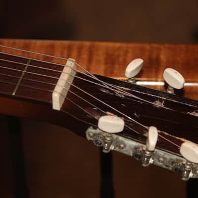 1930s -70s vintage USA Dobro resonator slide guitar nice square neck National with case image 25