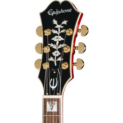 Epiphone Masterbilt Gem Archer Sheraton Electric Guitar - Cherry Red image 4