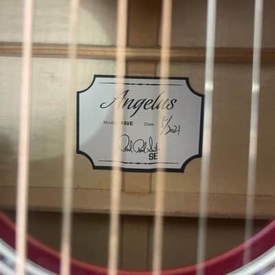 PRS SE A50E Angelus with Fishman GT1 Pickup 2018 - 2021 - Fire Red Burst image 3