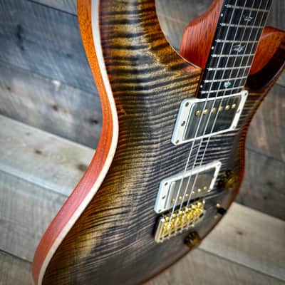 PRS Wood Library Custom 24 Amazing Highly Figured 10 top!! - Burnt Maple Leaf 395093 image 12