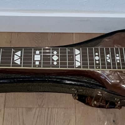 .1940s Supro Supreme Hawaiian Model 1400 Steel Guitar, Lap Steel. Original Case & Cord ! image 7