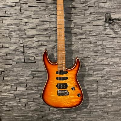 Charvel USA Select DK24 HSS 2PT CM QM Autumn Glow image 1