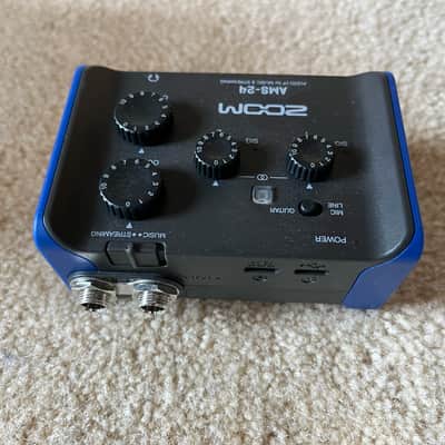 Zoom AMS-24 USB-C Audio Interface for Music and Streaming 2022 - Present - Black / Blue image 5