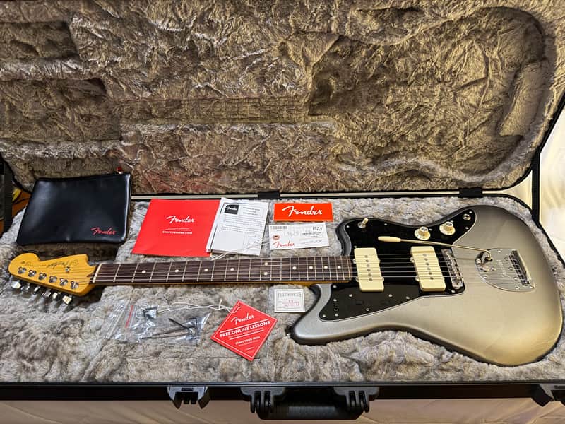Fender 75th Anniversary American Professional II Jazzmaster – Mercury Finish – Super Mint – OHSC image 1