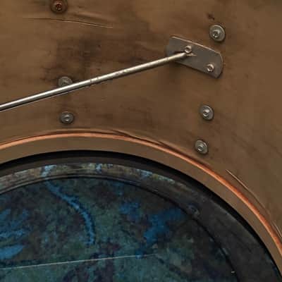 Slingerland 14 x 20" Bass Drum Blue Agate Vintage 60's 70's READ DETAILS image 11