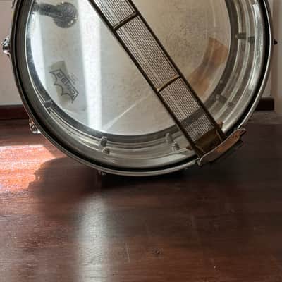 Rogers "5-Line" Dyna-Sonic 5x14" Brass Snare Drum with "Beavertail" Lugs 1967 - 1974 - Chrome image 8