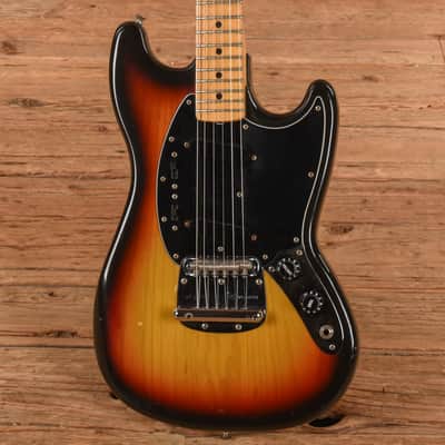 Fender Mustang Sunburst 1977 image 2
