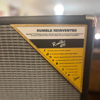 Fender Rumble 410 V3 500-Watt 4x10" Bass Speaker Cabinet 2015 - Present - Black image 2