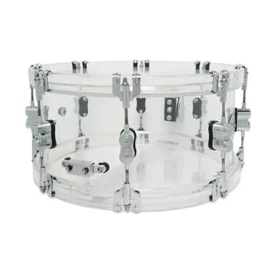 PDP Concept Acrylic Clear Snare Drum 14x6.5 image 3