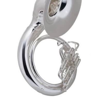 Conn 40KSBW Sousaphone - Brass - Background Brass, Satin Silver, W Case image 1