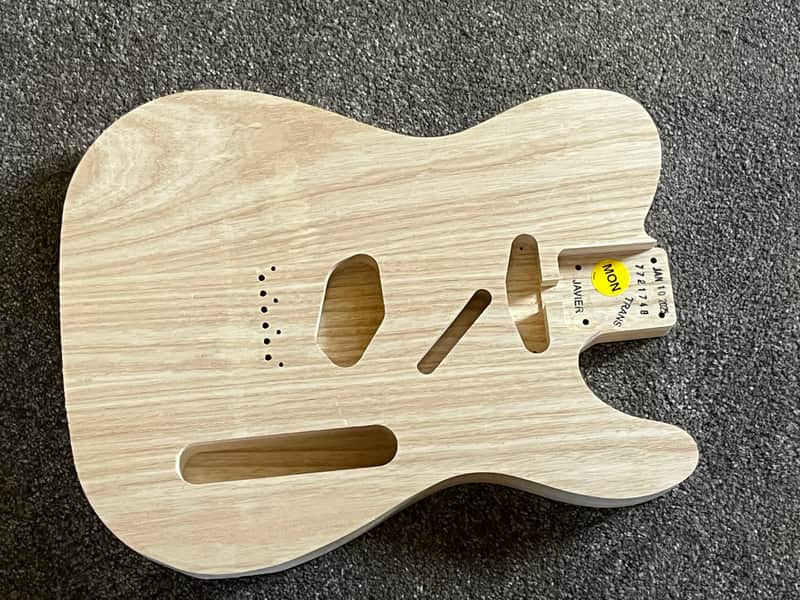 Share Fender American Vintage 51 Telecaster guitar body unfinished ash 5 lb 6 oz image 1
