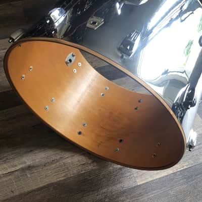 1988 Ludwig COW 22" Classic Maple Bass Drum 6-Ply - Chrome Over Wood image 15