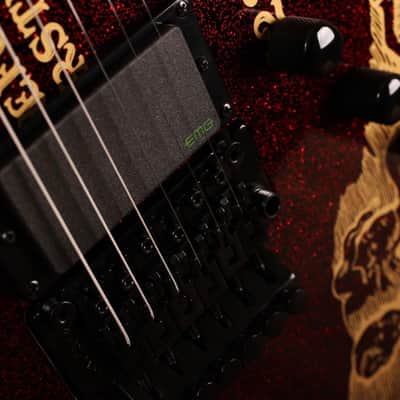 ESP LTD Kirk Hammett Ouija 2019 Red Sparkle image 11