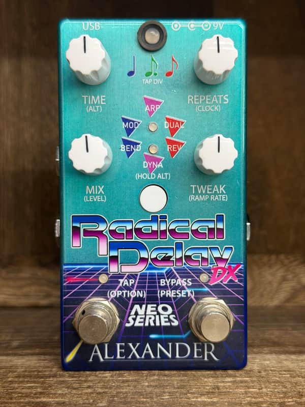 Alexander Pedals Radical Delay DX 2019 - Lazer Teal image 1