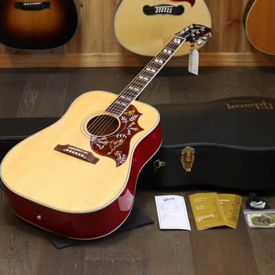 Minty! 2005 Gibson Custom Shop Hummingbird Birds Eye Maple Dreadnought Acoustic Guitar Natural + OHSC image 1
