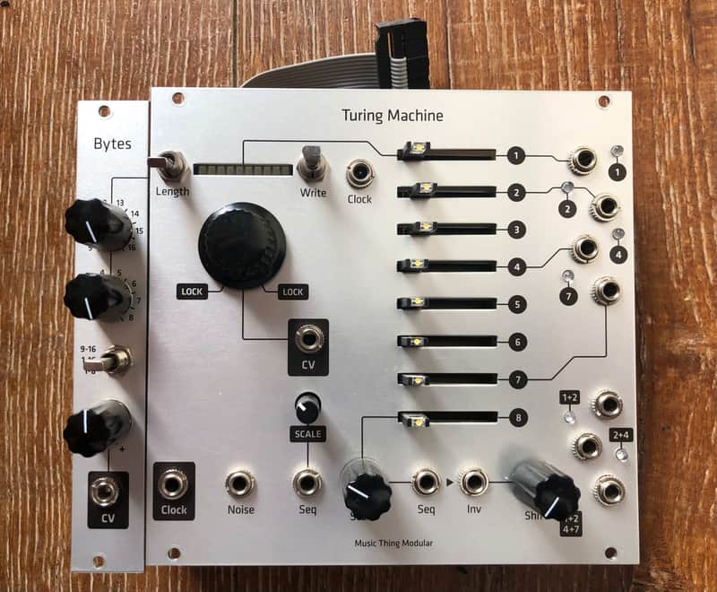 Music Thing Modular Turing Machine Hybrid Panel w/ Voltages + Pulses + Bytes Expanders Eurorack Module image 1