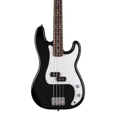 Fender Standard Precision Bass White Pickguard Black image 1