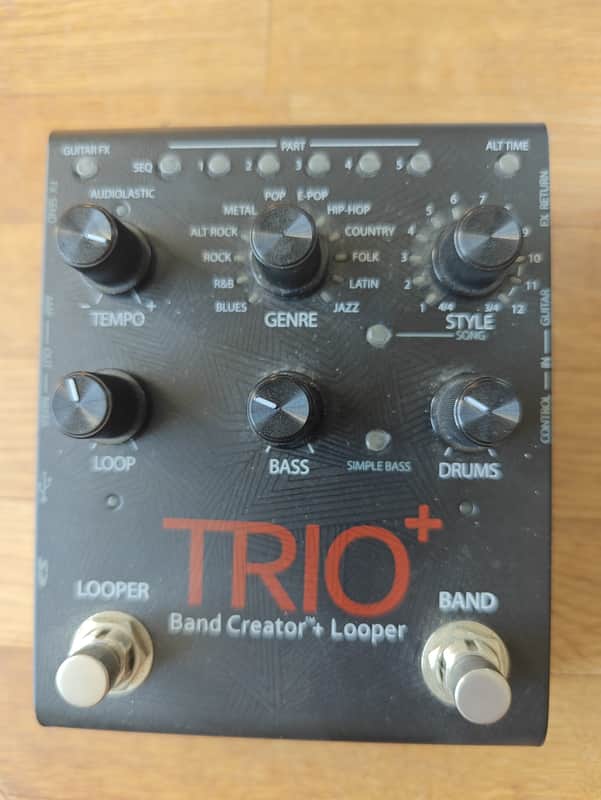 DigiTech TRIO Plus Band Creator + Looper 2010s - Black image 1