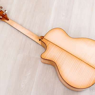 2023 Taylor Custom Grand Auditorium Acoustic Electric Guitar w/ Bearclaw Spruce, Flame Maple & Flame Koa Armrest image 16