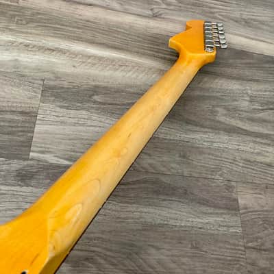 Allparts Fender Jazzmaster Neck w/ Aged Gotoh Tuners and Fender String Tree 2021 Tinted Nitrocellulose Relic image 7