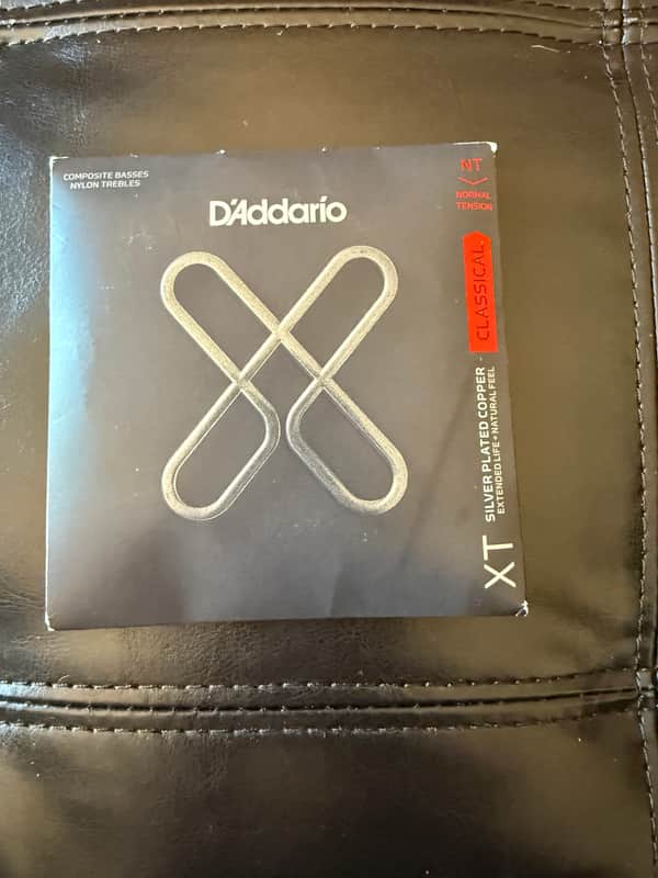 D'Addario XTC45 XT Silver Plated Copper Classical Guitar Strings, Normal Tension 2019 - 2020 - Silver image 1