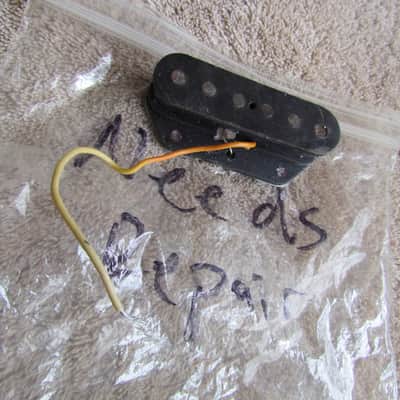 Telecaster Bridge Pickup Needs Repair Aftermarket Flat Pole Piece Telecaster Bridge PU For Repair image 1